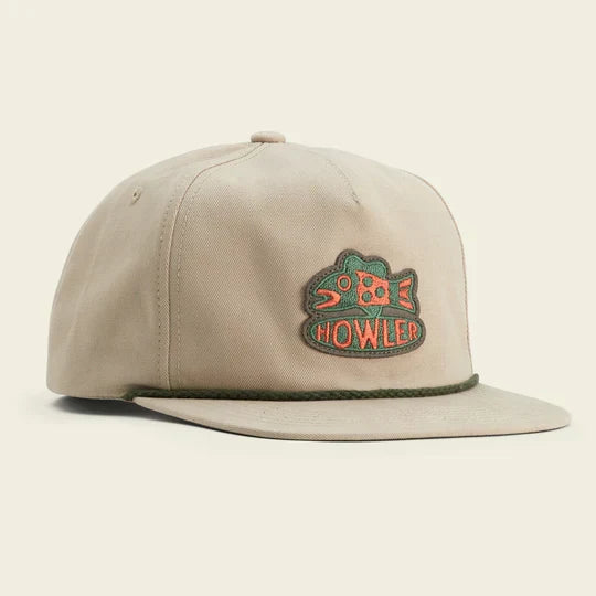 Howler Brothers Unstructured Snapback Hats - Osprey Prey : Black Twill White
