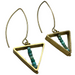 Suzanna Garrett Designs - Triangle Turquoise Earrings