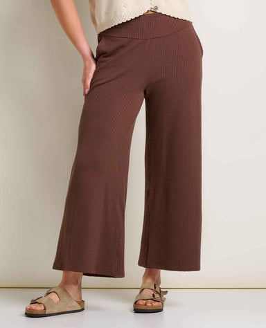 Toad&co Womens Chaka Wide Leg Pant chestnut texture