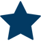 Blue star shape on a white background