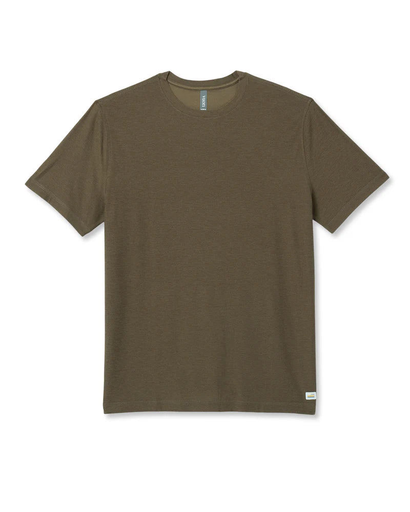 Vuori Mens Strato Tech Tee moss green heather