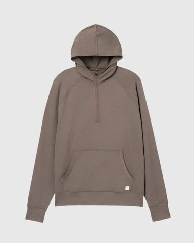 Vuori Ponto Performance 1/2 Zip Hoodie Black Heather