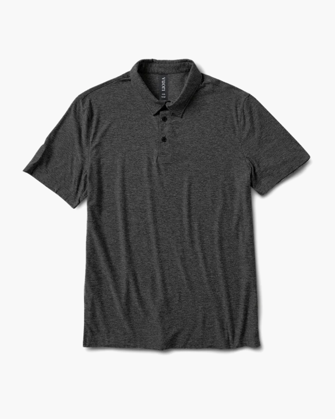 Vuori Strato Tech Polo Charcoal Heather