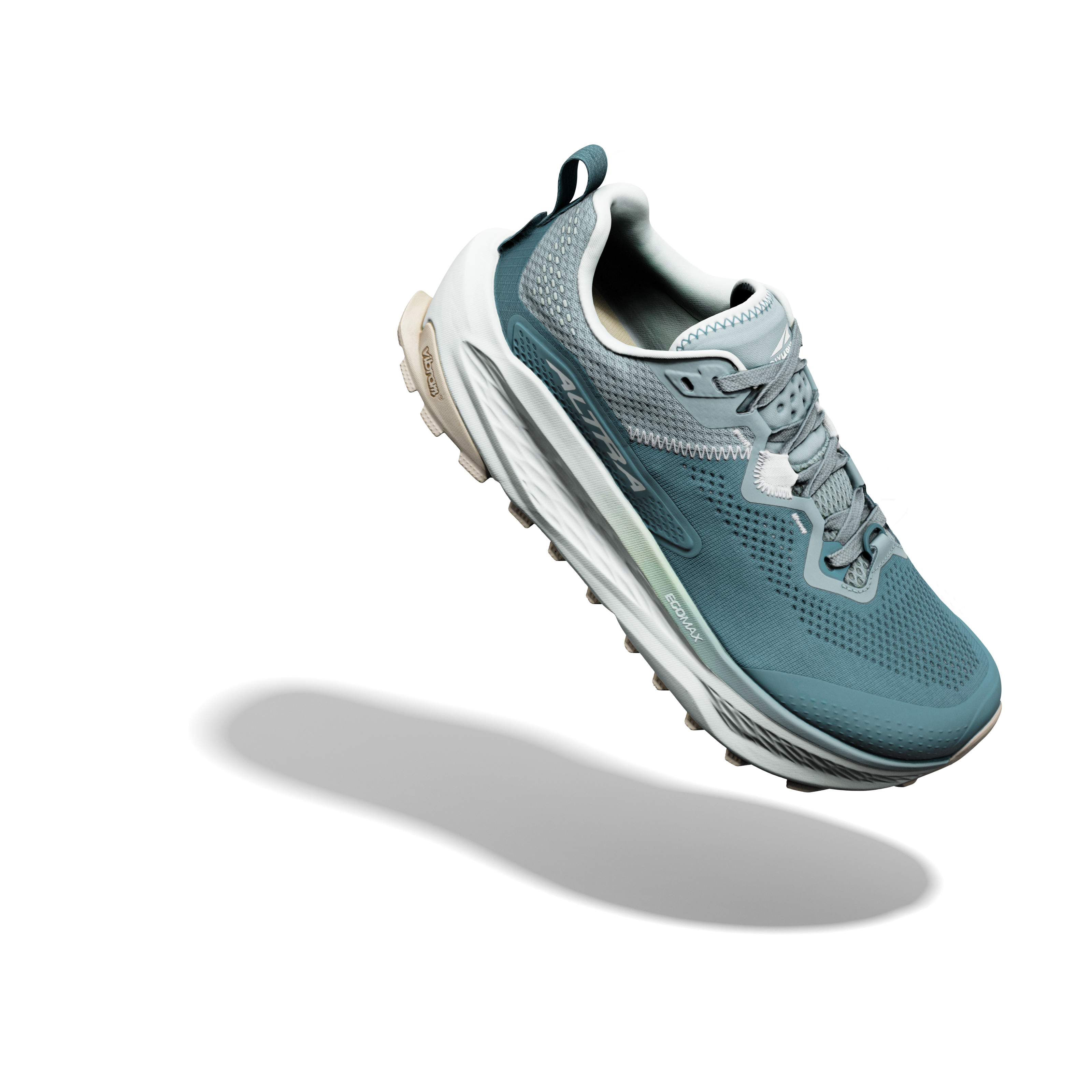 Blue running shoe on a transparent background