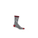 Darn Tough Mens Sled Head Crew Lightweight With Cushion Gray