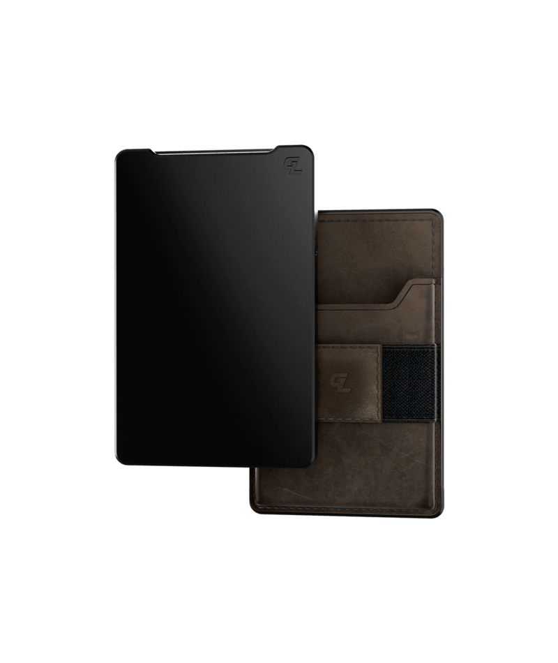 Groove Life Leather Wallet | Gun Metal/Brown Grey