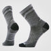 Smartwool Unisex Run Mid Crew Pattern Socks Light Gray