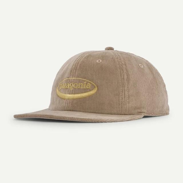 Patagonia Corduroy Cap 95 Oval Logo: Seabird Grey