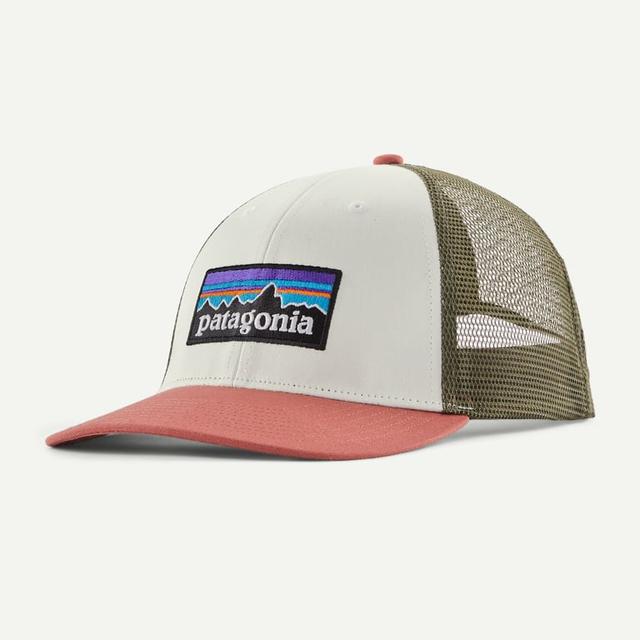 Patagonia P 6 Logo Lopro Trucker Hat Birch White
