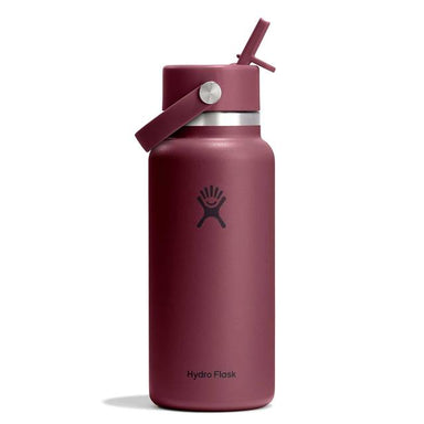 Hydro Flask 32 Oz Wide Mouth With Flex Straw Cap - Burgundy