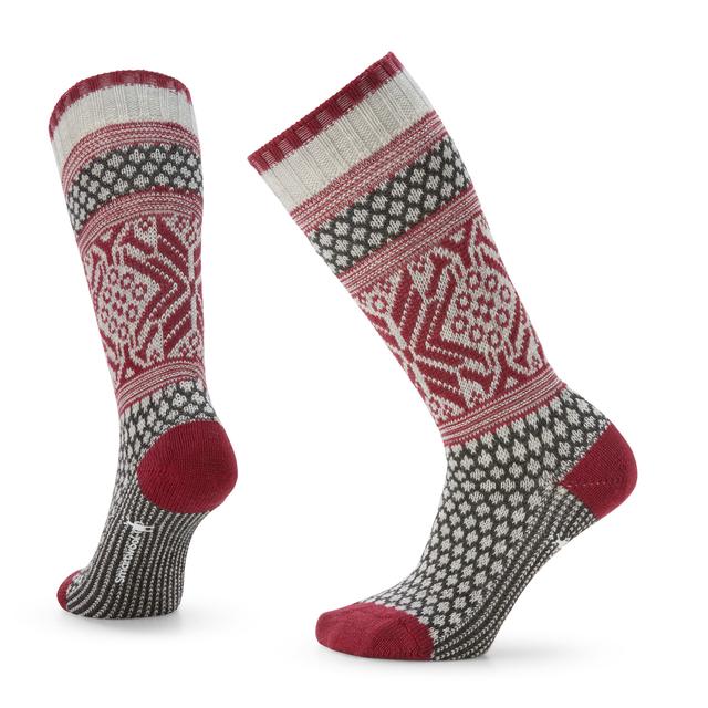 Smartwool Everyday Popcorn Snowflake Pattern Crew Socks Ash