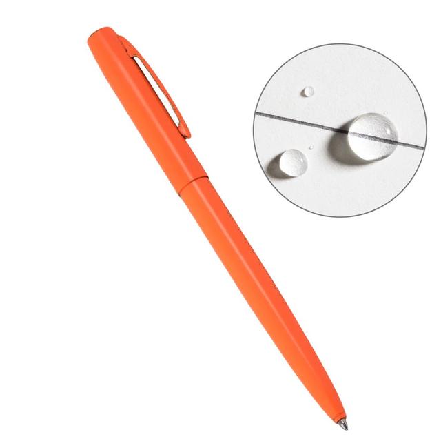 Rite In The Rain Weatherproof Orange Metal Retractable Ballpoint Pen - Black Ink (No. Or97) Orange