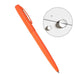 Rite In The Rain Weatherproof Orange Metal Retractable Ballpoint Pen - Black Ink (No. Or97) Orange