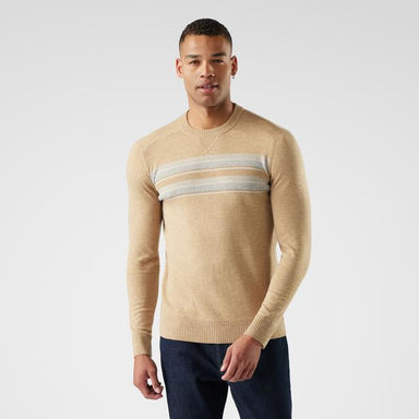Smartwool Sparwood Stripe Crew Sweater Toasted Coconut/Light Gray