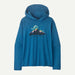 Patagonia Womens Capilene Cool Daily Hoody Aquatic Blue - Light Aquatic Blue