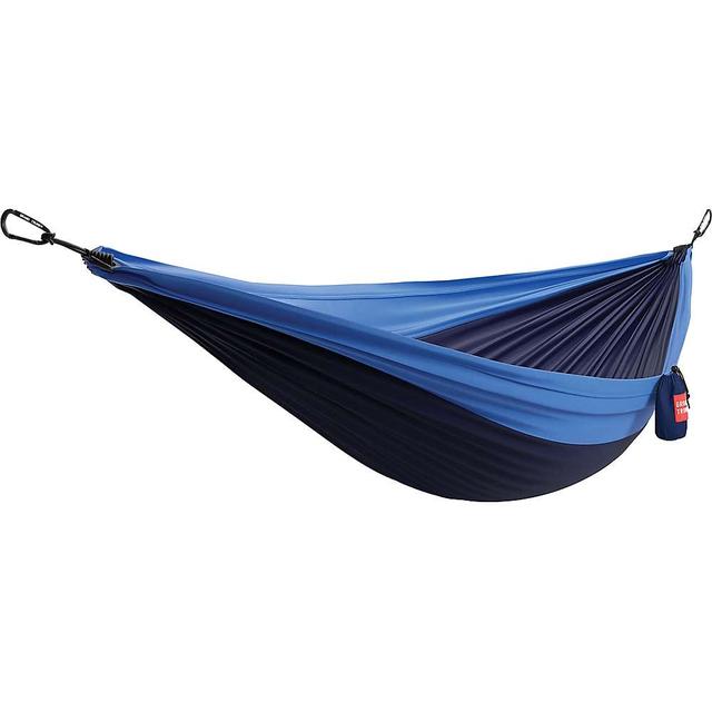 Grand Trunk Double Deluxe Parachute Nylon Hammock W/straps Navy/Light Blue