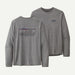 Patagonia Mens L/S Cap Cool Daily Graphic Shirt 73 Skyline: Feather Grey