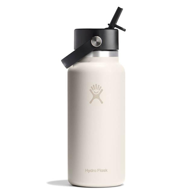 Hydro Flask 32 Oz Wide Mouth With Flex Straw Cap - Botanical Bliss Ivory