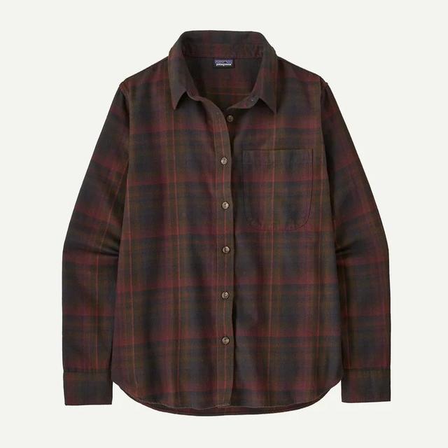 Patagonia Lightweight Fjord Flannel Shirt Ice Fall: Berry Fig