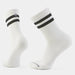 Smartwool Unisex Everyday Athletic Striped Crew Socks White