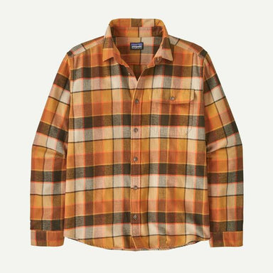 Patagonia Long Sleeved Lightweight Fjord Flannel Shirt Otter Brown