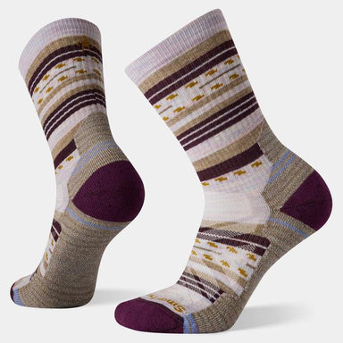 Smartwool Hike Margarita Crew Socks Purple Eclipse