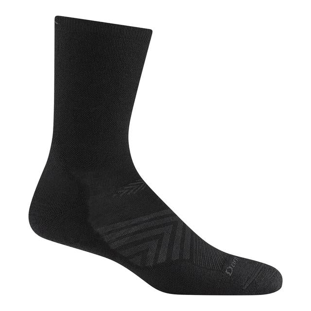 Darn Tough Mens Run Micro Crew Ultra-lightweight With Cushion Black