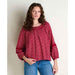 Toad&co Manzana Peasant Ls Shirt Berry Print