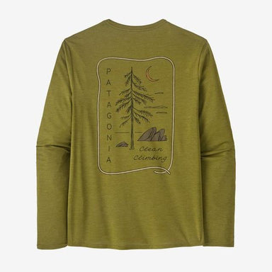 Patagonia L/s Cap Cool Daily Graphic Shirt - Lands Graze Green