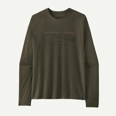 Patagonia Mens Long Sleeved Capilene Cool Trail Shirt Basin Green