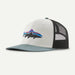 Patagonia Fitz Roy Trout Trucker Hat White w/Blue Sage