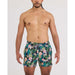 Saxx Oh Buoy 2n1 Swim Shorts Pineapple Field-Black