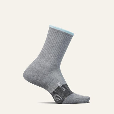 Feetures Trail Max Cushion Mini Crew Light Gray