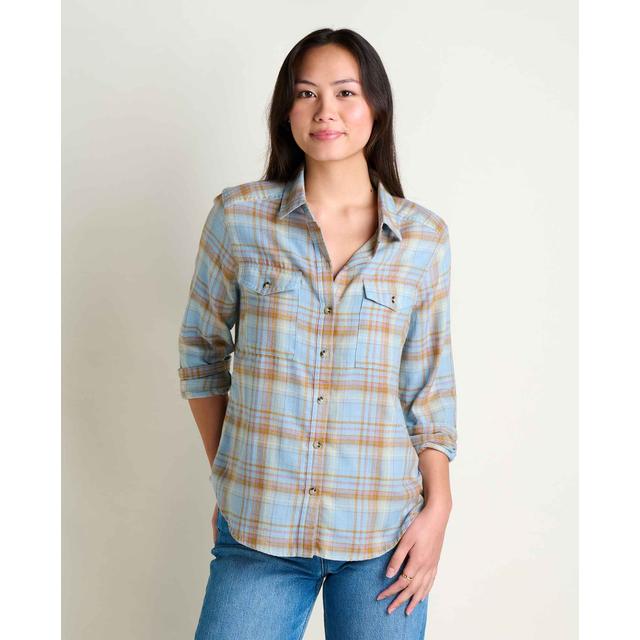 Toad&co Re-form Ls Shirt Weathered Blue Pattern