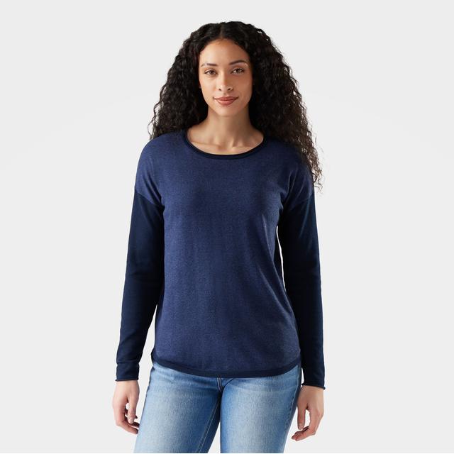 Smartwool Shadow Pine Colorblock Crew Sweater Deep Navy