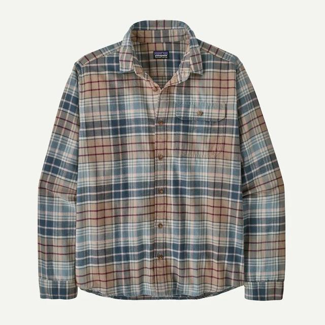 Patagonia Long Sleeved Lightweight Fjord Flannel Shirt Blue Sage