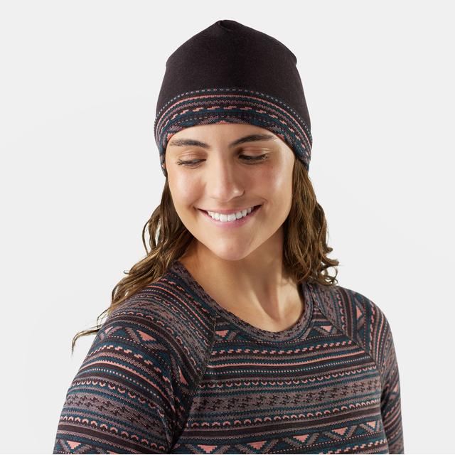 Smartwool Unisex Thermal Merino Reversible Cuffed Beanie Hat Coral Reef Summit Soul