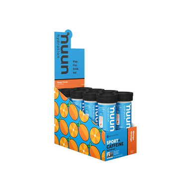 Nuun Sport + Caffeine Hydration Tablets Box Of 8 Tubes Blue