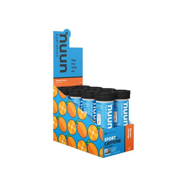 Nuun Sport + Caffeine Hydration Tablets Box Of 8 Tubes Blue