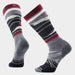 Smartwool Unisex Ski Midnight Ski Pattern Over The Calf Socks Medium Gray