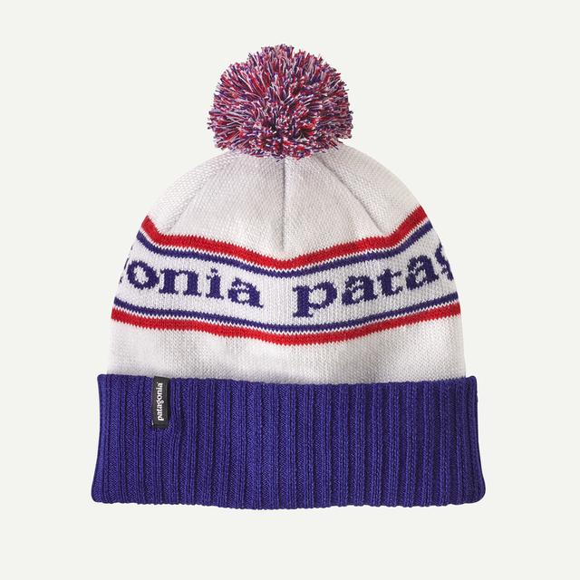 Patagonia Powder Town Beanie Park Stripe: Viking Blue
