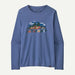 Patagonia Long Sleeved Capilene Cool Daily Graphic Shirt Current Blue