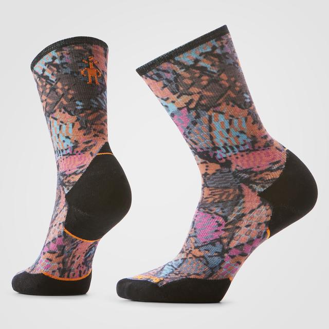 Smartwool Trail Run Triangle Prism Print Crew Socks Garden Pink Garden Pink