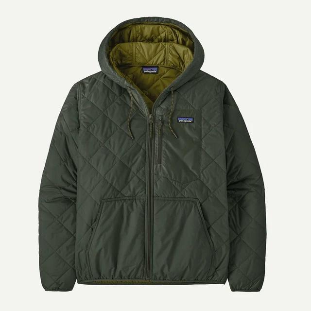 Patagonia Diamond Quilted Bomber Hoody Old Growth Green