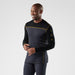 Smartwool Classic Thermal Merino Base Layer Colorblock Crew Top Charcoal/Honey Gold