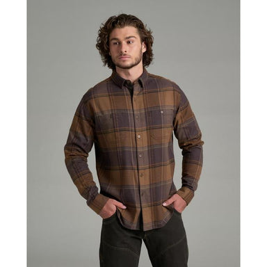 Kuhl Mens Fugitive Flannel Ls BRONZE BLUE