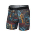 Saxx Quest Quick-dry Mesh Open Fly Boxer Briefs Light And Shadow-Multi