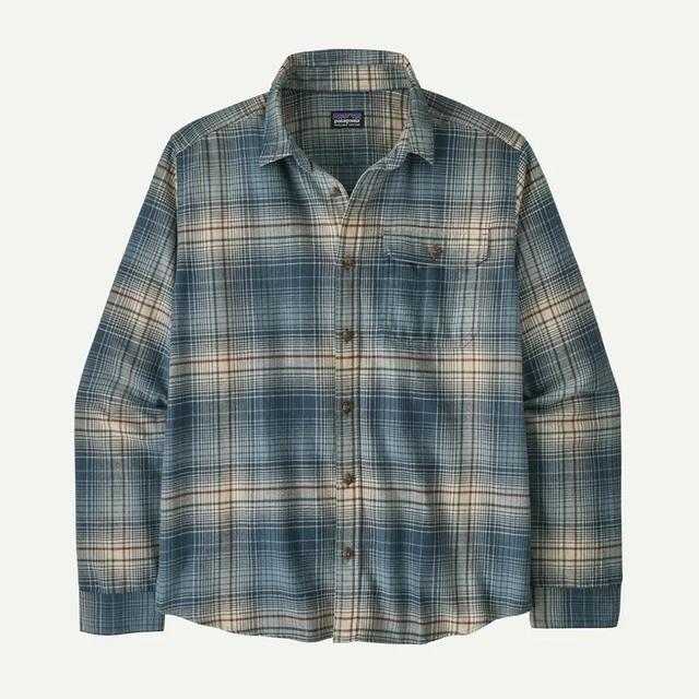 Patagonia Long Sleeved Lightweight Fjord Flannel Shirt Melting Ombre: Summit Blue