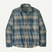 Patagonia Long Sleeved Lightweight Fjord Flannel Shirt Melting Ombre: Summit Blue