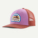 Patagonia Trucker Hat Skyline Stencil: Brisk Purple